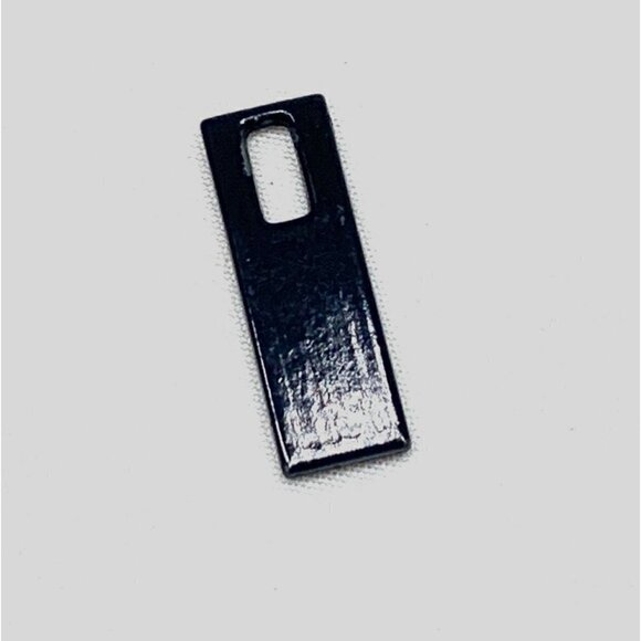 CELINE Paris Authentic Replacement Zipper Pull Dark Silver Metal 0.75"L - Picture 5 of 11